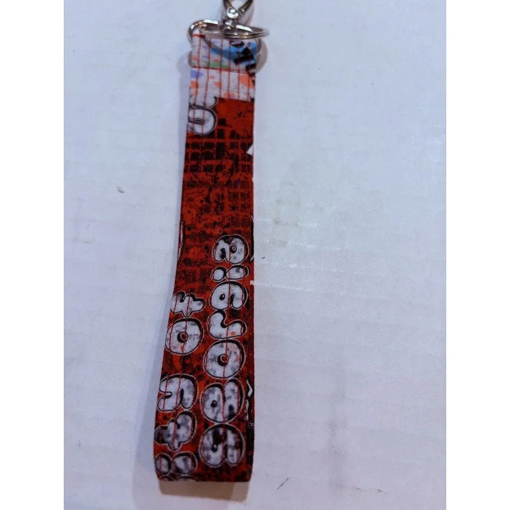 Georgia Bulldogs Handcrafted Fabric Wristlet Keychain